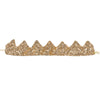 The Crown - Gold Sequins is a glittery gold crown-shaped party headband with five pointed peaks, shown from the front against a white background.