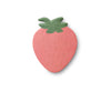 Strawberry Sticky Notes feature a simple, flat strawberry illustration with a pink body and green leaves on top, resembling charming die-cut sticky notes against a plain white background.