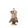Boyhood Minions Kevin, Small is a wooden figurine crafted from European FSC White Oak, featuring goggles, black gloves, and a tuft of hair on a base labeled "Kevin"—an ideal collectible for Minions fans.