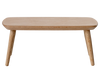 The PRE-ORDER: Coffee Table, Mouse - Nature (ships early October) is a simple, light wooden piece with rounded edges and four angled legs, set against a plain background.