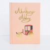 The Northanger Abbey | Collector's Edition | Hardcover comes in pink with gold script, a vintage carriage illustration, and Jane Austen's name elegantly embossed at the bottom.