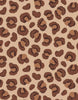 Minikane Doll Shoes | Converse Style Leopard Print Sneakers feature an irregular dark brown and tan leopard print on a light beige background, inspired by French fashion.