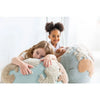 World shaped pouf
