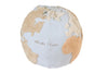 World shaped pouf