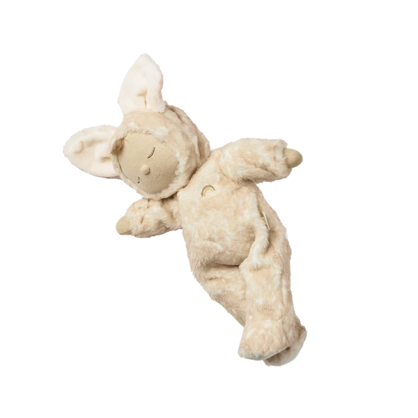 A stuffed doll in deer costume.