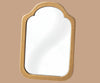 A gold, arched wall mirror with smooth edges and a reflective surface creates a charming backdrop for your Maileg Moms Afternoon Tea Set or warmly welcomes your favorite Maileg Mum Mouse.