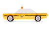 wooden taxi car toy