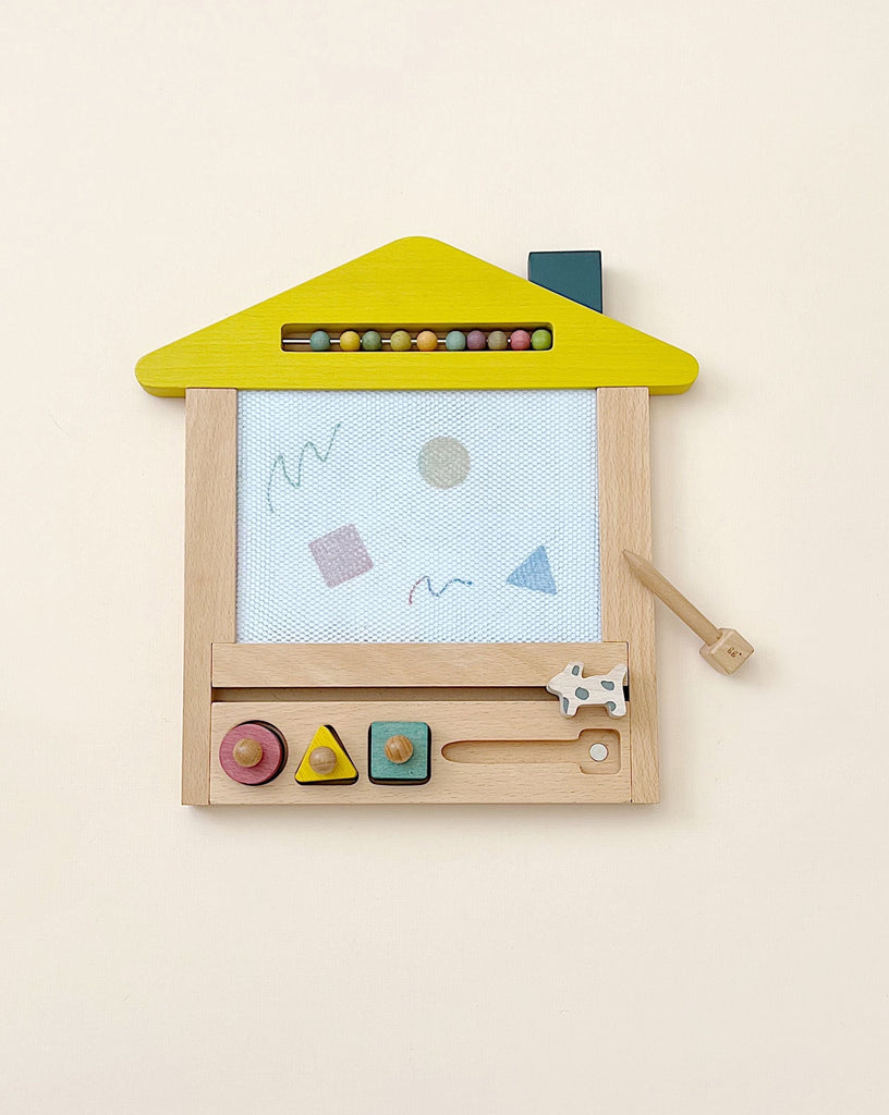 House shaped drawing board