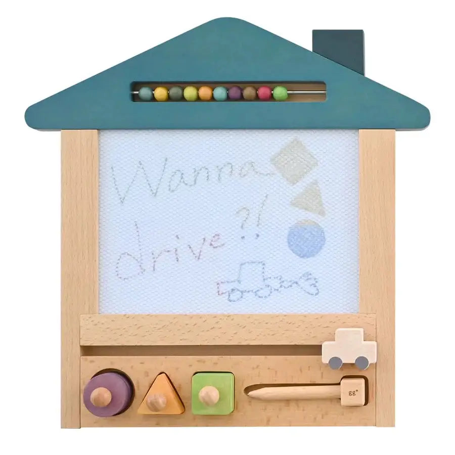 House shaped drawing board